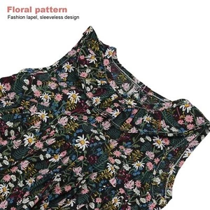 Newborn Baby Floral Jumpsuit Summer Sleeveless Lapel Bodysuit for Infant Baby - Picture 1 of 12