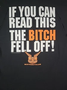 Camiseta vintage 1998 Big Johnson Motorcycle 'If You Can Read This..', talla grande - Imagen 1 de 7