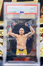 Alex Pereira UFC Graded PSA 10 2023 Panini Select MMA Champion POP 2 RARE POATAN