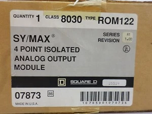 New Surplus Square D 8030 ROM122 4 Point Isolated Analog Output Module Ser A1 - Picture 1 of 3
