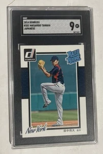 2014 DONRUSS RATED ROOKIE (JAPANESE VERSION) MASAHIRO TANAKA #201B SGC  Graded 9 - Picture 1 of 2