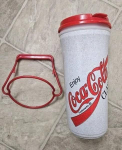 Coca-Cola Soda Super Sport 46oz Tumbler Bottle Cup With Top Vintage - Picture 1 of 5