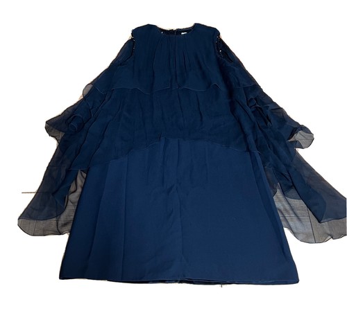 Abito Christian Dior di John Galliano 2003 Perline Cristallo Seta Nera A Line