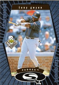1999 UD Choice StarQuest Blue  Tony Gwynn #SQ8 San Diego Padres