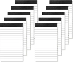 10 Pack Small Note Pads 3X5 Lined Writing Pads Mini Notepads Small Pads of Paper - Picture 1 of 6