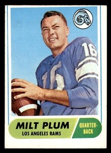 1968 Topps Football #104 Milt Plum VG *d3