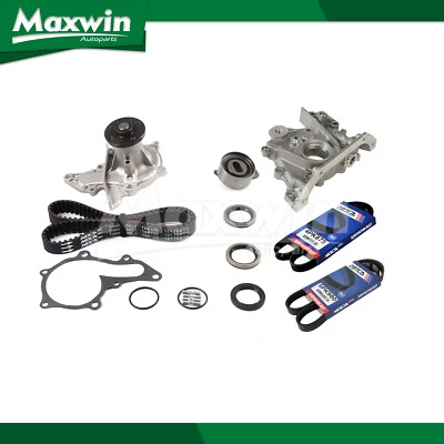 定时皮带套装水油泵 2X 驱动皮带适用于 1995 - 1996 Geo Prizm 1.8L L4 — 第 1/4 张图片