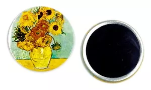 Mirror - "Vase of Sunflowers" Fine Art Design on one side, mirror on other side  - Picture 1 of 2