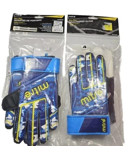 New! (2) Pair! MITRE PRO.FLEX-Boys Soft Latex Goalkeeper Gloves- Junior (4) - Picture 1 of 4