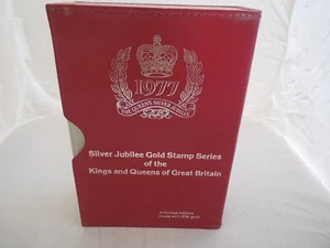 Silver Jubilee gold stamp set Series Kings & Queens of Great Britain #1891/25000 - Picture 1 of 15