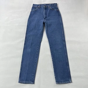 Vintage Wrangler Jeans Women 9x32 Cowboy Cut Blue 90s Western Farm Ranch Cowgirl - Picture 1 of 20