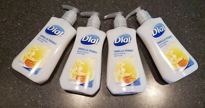 Jabón de manos hidratante Dial en miel de vainilla, lote de 4, 7,5 oz cada uno con bomba Foto 1 de 2