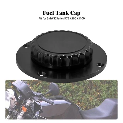 Gas Feul Black Tank Cap Oil Tank Petrol Cap Cover Fits For BMW K1 K75 K100 K1100 - Image 1 of 4