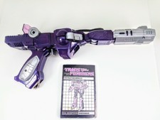 Transformers G1 1985 Shockwave Complete w/ Battery Cover, Instructions, Barrel