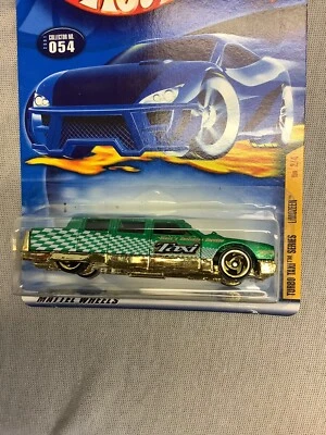 Hot Wheels #54 Turbo Taxi Series 2/4 LIMOZEEN Green/Gold w/Gold 2001 - Image 1 of 4
