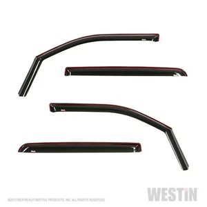 Westin In Channel Wind Deflector 4pc Smoke Fits 19-22 Ram 1500 Crew Cab 72-35407 - Picture 1 of 5