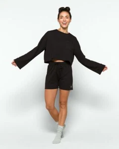 🔥FREE PEOPLE Movement Sunny Set Two Piece Athleisure Set Black OB1437966 S XS🔥 - Picture 1 of 31