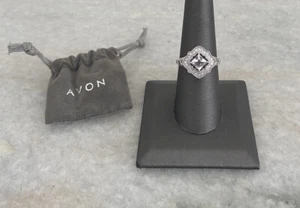 Sterling Silver 925 Avon CZ Ring Size 7.25 - Picture 1 of 6