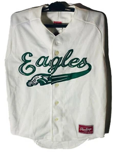 Rawlings Eagles Youth Short Sleeve Jersey White MEDIUM - Picture 1 of 7