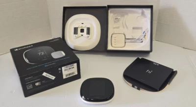 Ecobee4 Smart Thermostat - DISCOUNTED NO EXTRA ROOM SENSOR - Open Box - Image 1 of 4