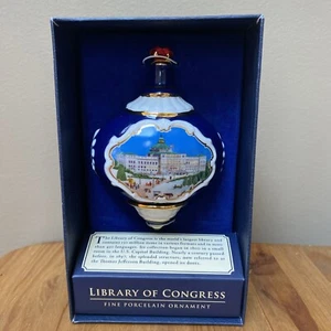 Library of Congress Porzellan Weihnachtsschmuck Jefferson Building 2006 - Bild 1 von 9