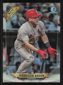 2018 Bowman Chrome Rookie of the Year Favorites #ROYFHB Harrison Bader - Picture 1 of 2