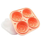 4 Holes 3D Rose Flower Ice Cube Maker Ice Mold Cake Mould Tray Food SilicoP2 G❤D
