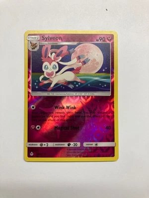 SYLVEON 87/131 REVERSE HOLO RARE POKEMON CARD GOOD CONDITION LP - Image 1 of 2