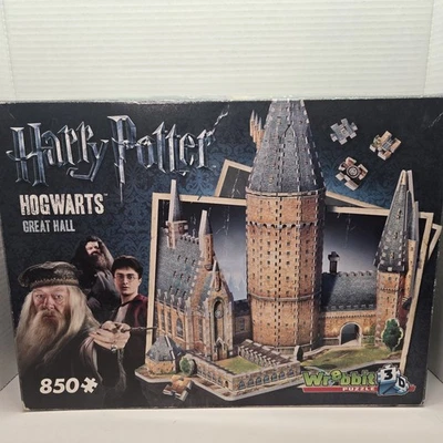 Rompecabezas 3D de Colección Wrebbit Harry Potter - Gran Salón de Hogwarts 850 piezas completo usado en excelente estado  Foto 1 de 4