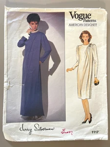 1980's VOGUE Misses' Dress Jerry Silverman Pattern 1117 Size 12 - Picture 1 of 2
