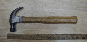 Vntg Capewell USA Curved Claw Hammer,1lb. 6.8 oz,5" Head,Original Handle,VGC! - Picture 1 of 13