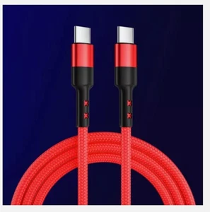 USB C To USB C Fast Charger PD 100W Dual Type C Charging Data Sync USB Cable NEW - Picture 1 of 6