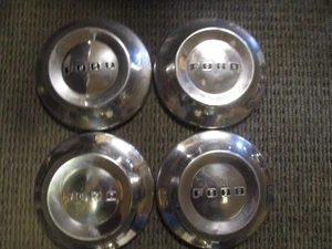 Tapacubos Ford Dog Dish Pobrez 1952-54 OEM 10-1/2" CROMO tapa central - Imagen 1 de 3