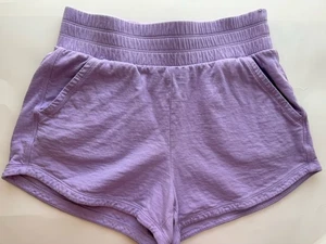 Athleta Girl Purple Athletic Shorts Size XXL 16 Cotton - Picture 1 of 5