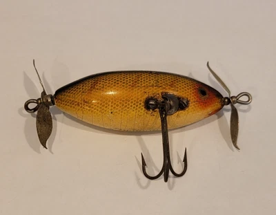 Señuelo de pesca de madera vintage Heddon SOS 2,75" S.O.S. Antiguo con 1 gancho agudo Foto 1 de 4