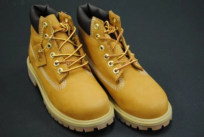 NEW PRESCHOOL TIMBERLAND TB012709713 6" PREMIUM WATERPROOF BOOT WHEAT NUBUCK - Image 1 of 4