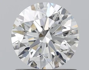 CERT. Diamante extraído natural redondo GIA 1,01 quilates suelto color H VS2 claridad - Imagen 1 de 2