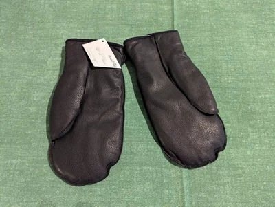 Grandoe Mittens Women's Black Leather Large - Image 1 of 3