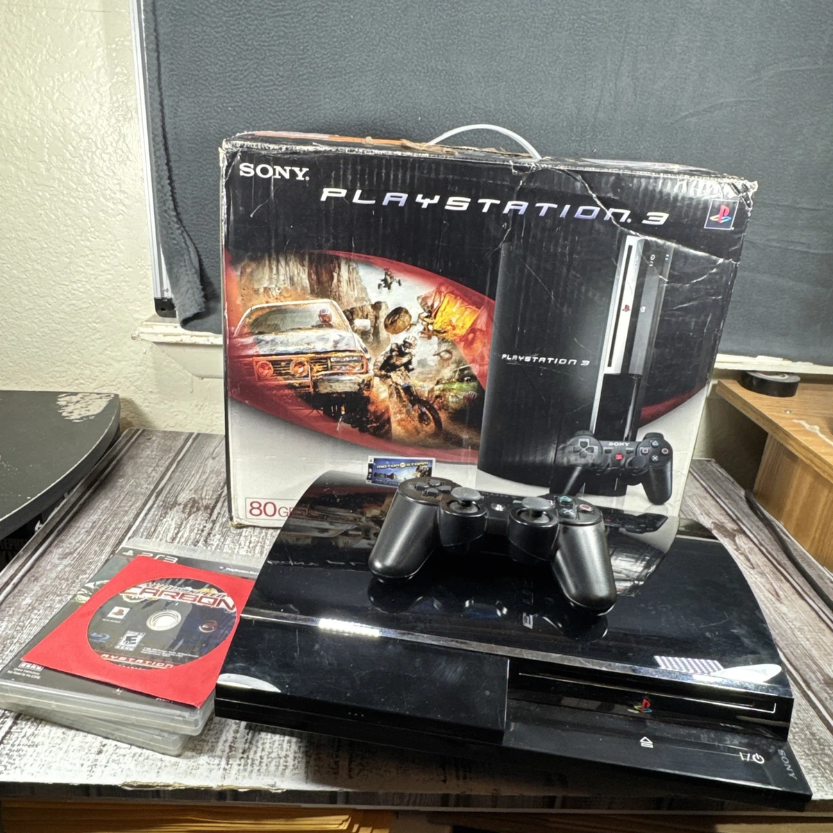 Sony PlayStation 3 Black Component RCA Video Game Consoles for