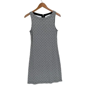 TOMMY BAHAMA  Tank Dress Geo Breeze Womens Small Black White U418 - Picture 1 of 7