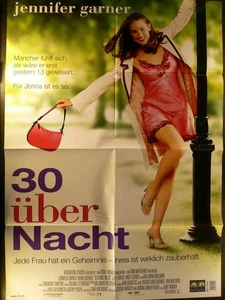 30 über Nacht - Jennifer Garner - Mark Ruffalo - Videoposter A1 84x60cm gefaltet - Picture 1 of 1