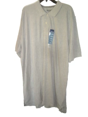 Mens Big & Tall Gray Polo Shirt  Size 2XLT New - Image 1 of 2
