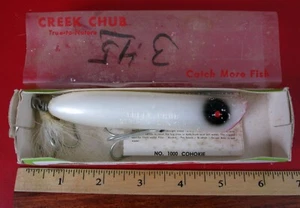 VINTAGE CREEK CHUB # 1912 STRIPER STRIKER PIKIE MINNOW SALTWATER FISHING LURE !! - Picture 1 of 1