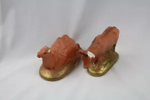 Statuetta Natività Gesso di Natale Toro & Cammello Made in Italy anni '50 - Foto 1 di 14