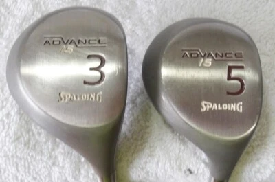 SPALDING ADVANCE/5 3 AND 5 WOODS - ASCENT GRAPHITE - MED FIRM FLEX - LOT OF TWO - Image 1 of 4