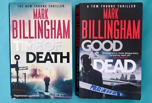 Mark Billingham Book Bundle Job Lot x 2 - Time of Death / Good Dead - Thrillers - Picture 1 of 3