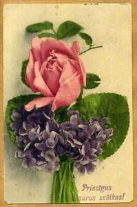 Letonia 1926 Vasaras Svetki postal con máquina de cancelación - Imagen 1 de 2