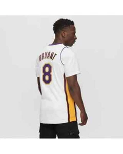 MITCHELL NESS Los Angeles LAKERS 2003-04 KOBE BRYANT [8] AUTHENTIC White JERSEY - Picture 1 of 21