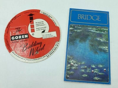 Roda de lances vintage ponte contagem de pontos Goren + bloco de pontuação - Imagem 1 de 4