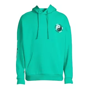 No Boundaries Men's Graphic Print Hoodie, Green Size L(42-44) - Picture 1 of 5